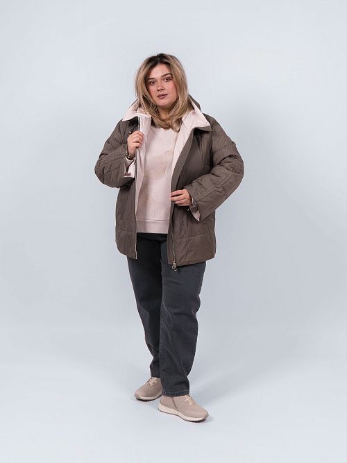 9299-1 Куртка женская зеленый Baimuni 