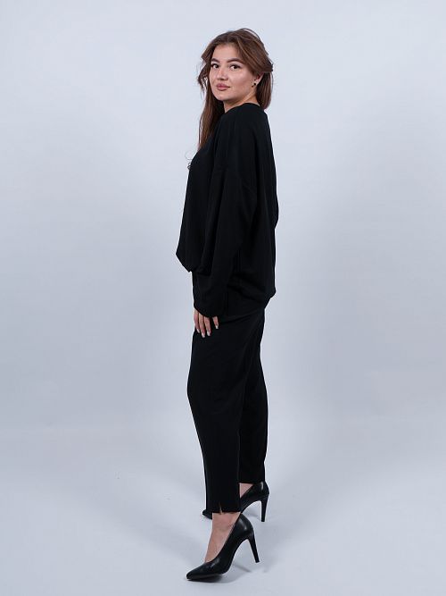 Лиссабон Брюки женские черный ZAR STYLE 