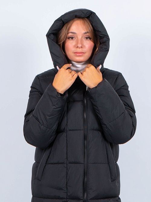 GWD4502I-G901 Пальто женское черный ICEbear 