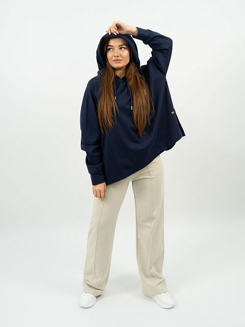 EBT3128 Худи женский индиго VERY NEAT 