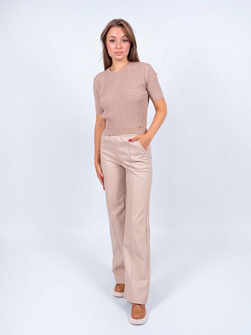 8207-2 Брюки женские молочный NAVI 