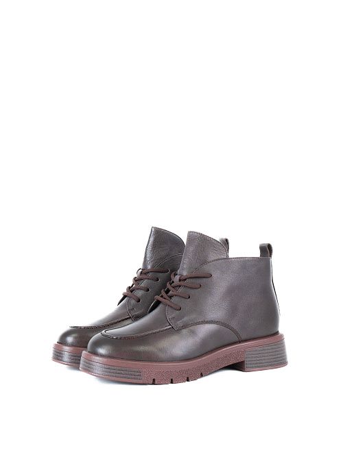 XUS-52509-6E-KW Ботинки женские натуральная кожа коричневый Madella 