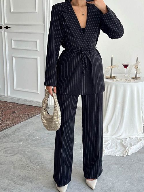 4124 Пиджак женский черный GIRL 