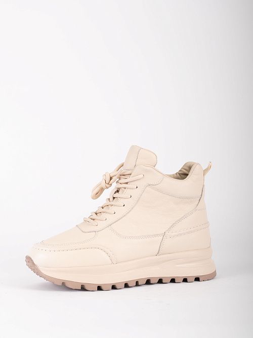 AS567-L181-15ZM Ботинки женские натуральная кожа бежевый 365 