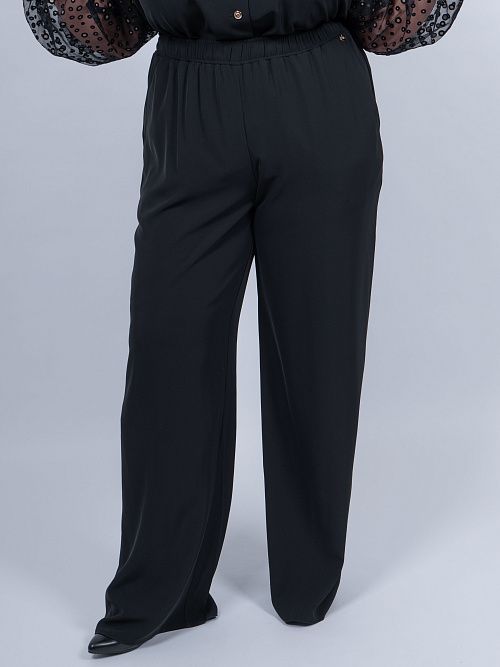 Паоло Брюки женские черный ZAR STYLE 