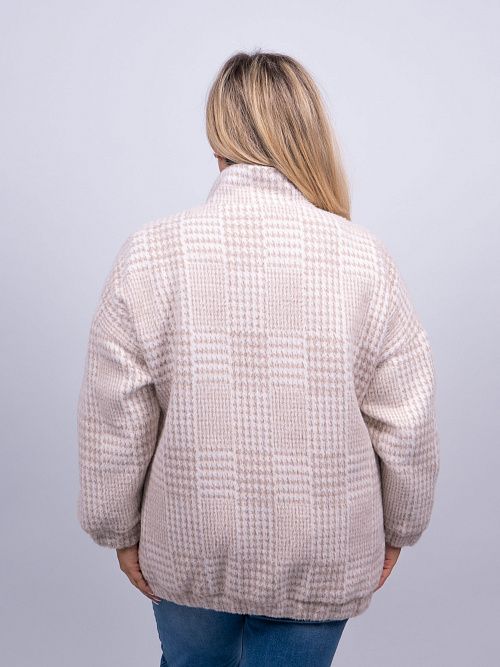 Пастель куртка удлиненная женская бежевый ZAR STYLE 