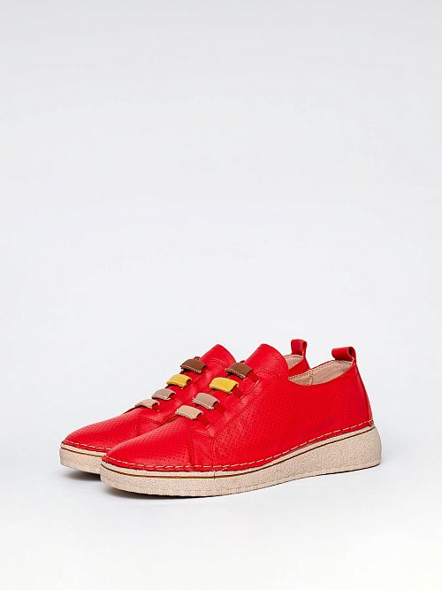 XUS-51271-3K-KT Полуботинки женские красный Madella 