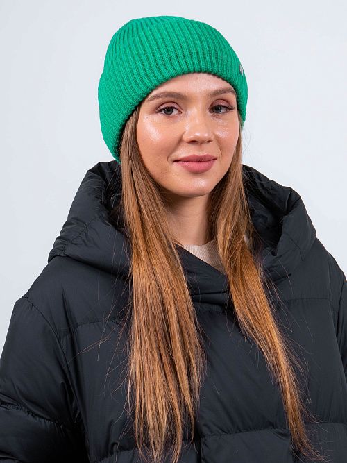 ЗЕТА Шапка женская зеленый MISKORKI 