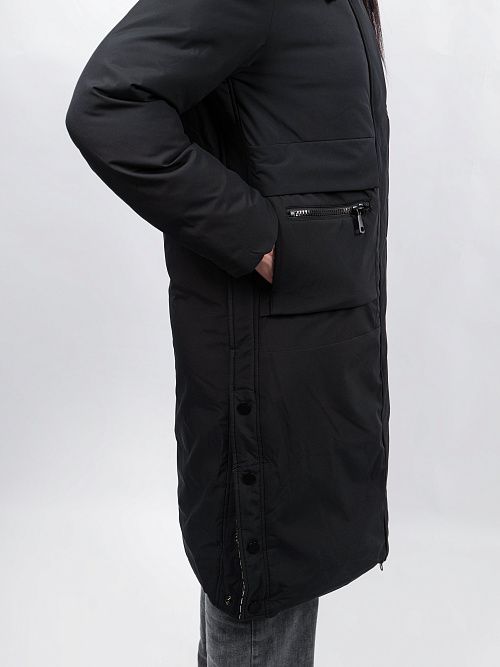 GWD4682I-G901 Пальто женское черный ICEbear 