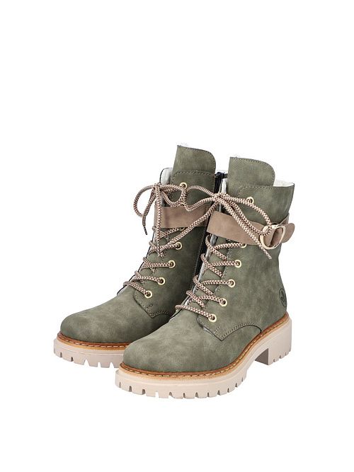 72610/55 Ботинки женские зеленый Rieker 