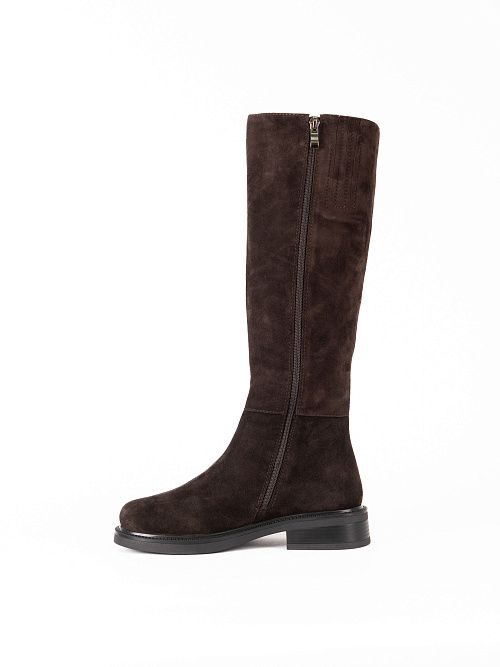 H740-D60-3BZM Сапоги женские натуральная кожа коричневый 365 