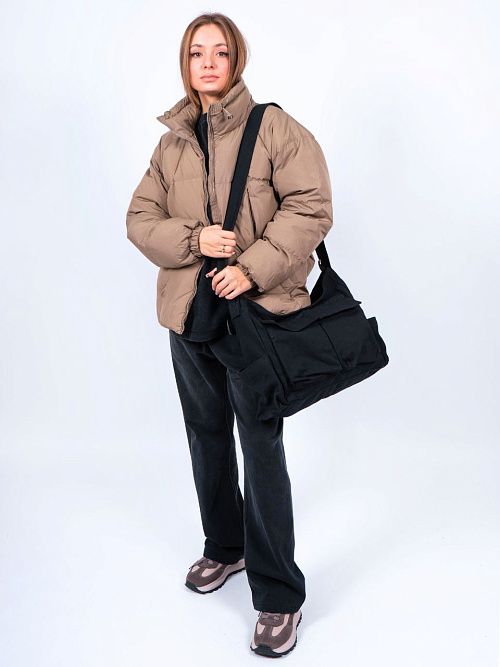 421 Сумка - почтальонка текстиль черный 365 