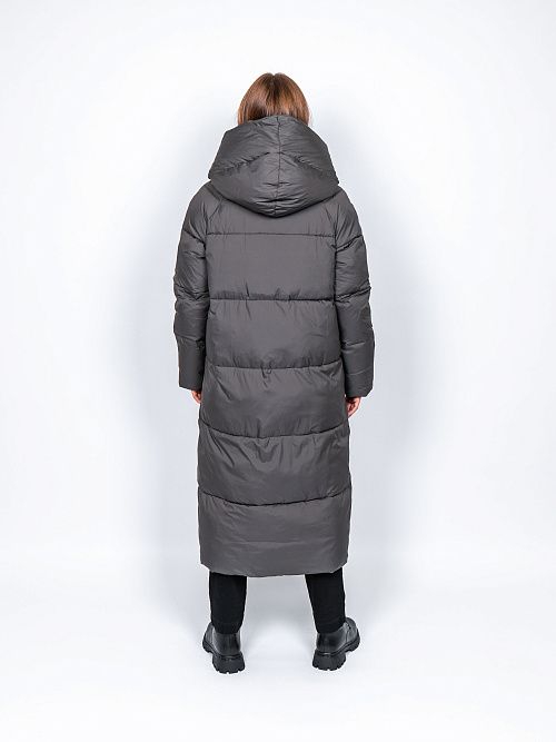 78127/14 Пальто женское серый Baimuni 