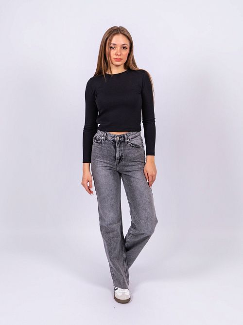 9560 Джинсы женские серый GIRL 