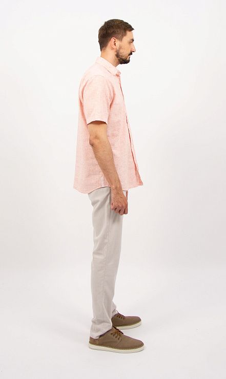 828-0182.P072.Y002.L.R0131 Рубашка мужская розовый LUXOR 