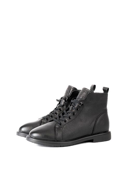 XUS-52467-4A-KB Ботинки женские натуральная кожа черный Madella 