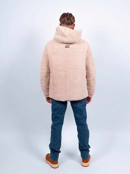 MWD4902I-М115 Куртка мужская двухстороняя коричневый/молочный ICEbear 