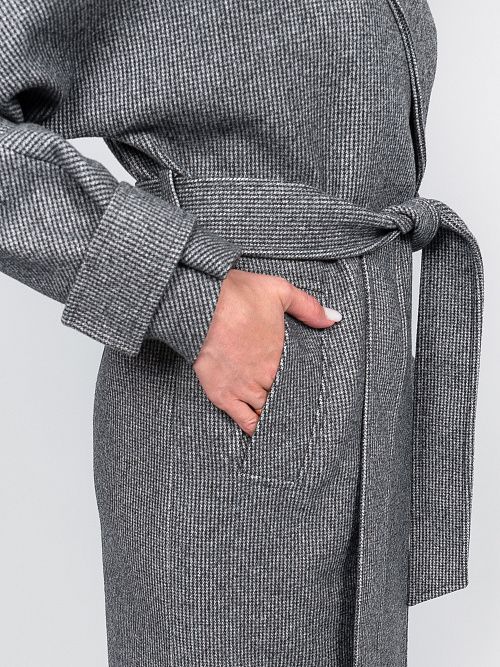 KR-309-МЗ-сер Пальто женское серый 365 