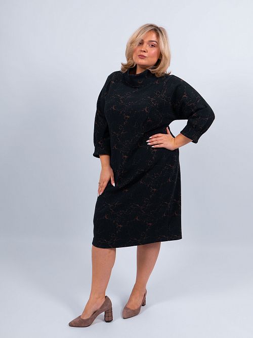 34-010321-1792-40 Платье Лола синий КЛЮКVА 