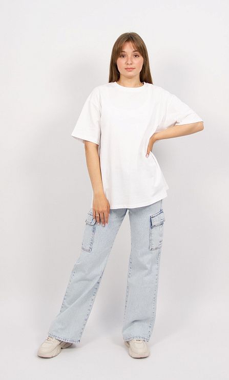 9007 Футболка женская белый ИРИНА 