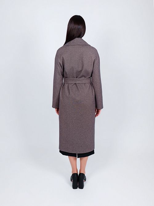KR-296-МИЛЛ-т.кор Пальто женское темно-коричневый 365 