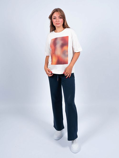 ЕВТ3240/ Футболка женская сливочный VERY NEAT 