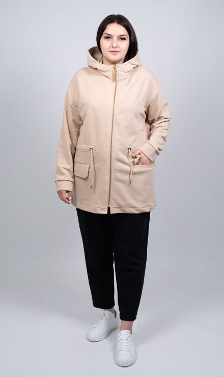 EBT3132 Жакет женский темно-бежевый VERY NEAT 