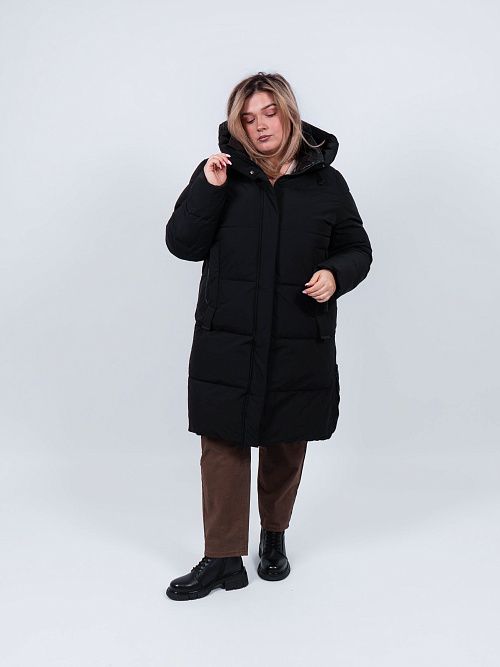 GWD4810-1I-G901 Пальто женское черный ICEbear 