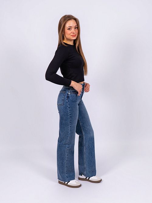 9560 Джинсы женские синий GIRL 