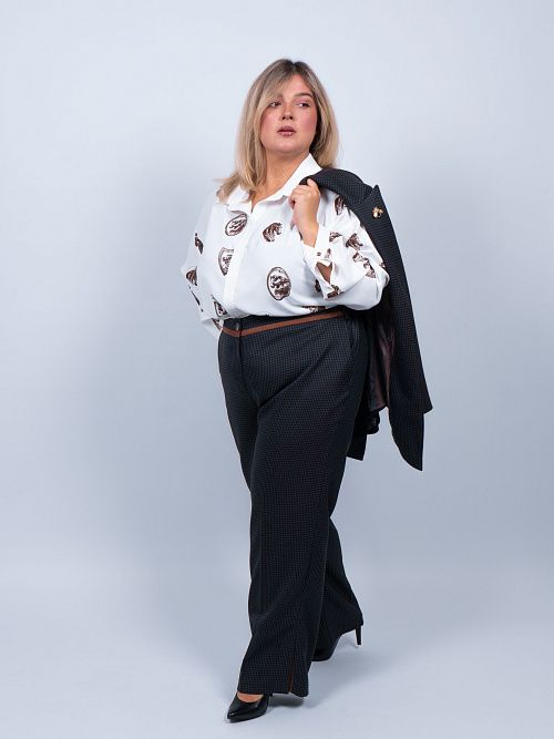 33-050094-1691-67 Брюки  Мадлен женские коричневый КЛЮКVА 