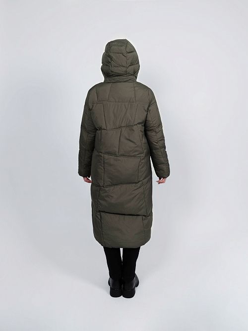 97332/4 Пальто женское зеленый Baimuni 