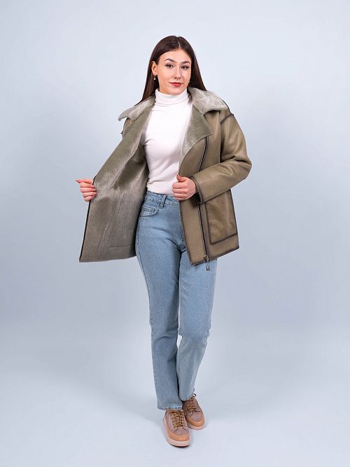 W9586/1 Дубленка женская Baimuni 