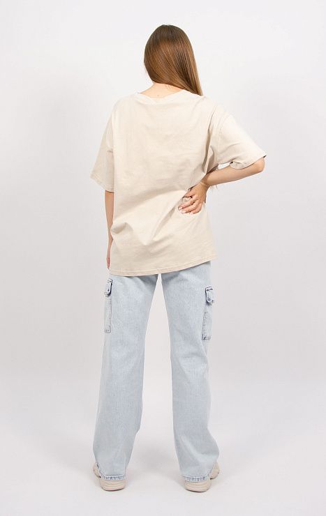 9007 Футболка женская бежевый ИРИНА 