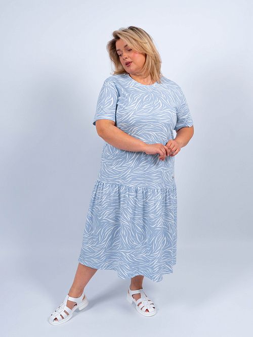 ЕВТ5041/ Платье женское голубой VERY NEAT 