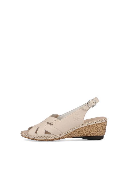 66189/60 Босоножки женские бежевый Rieker 