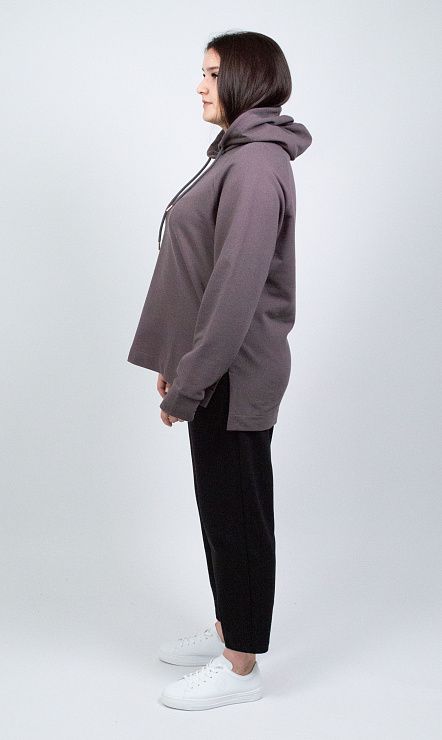 EBT3160 Худи женский коричневый VERY NEAT 