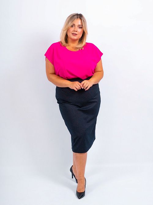 Роми-шик Юбка женская фиолетовый ZAR STYLE 