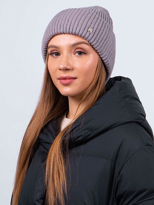 ЗЕТА Шапка женская светло-кофейный MISKORKI 