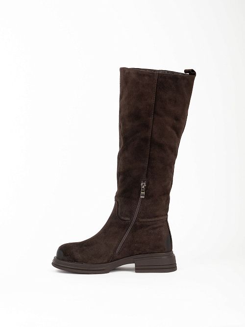 JA295Y-K595-P1375BM Сапоги женские натуральная кожа коричневые 365 