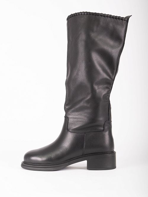 JA307Y-H1551-P8008BM Сапоги женские натуральная кожа черный 365 