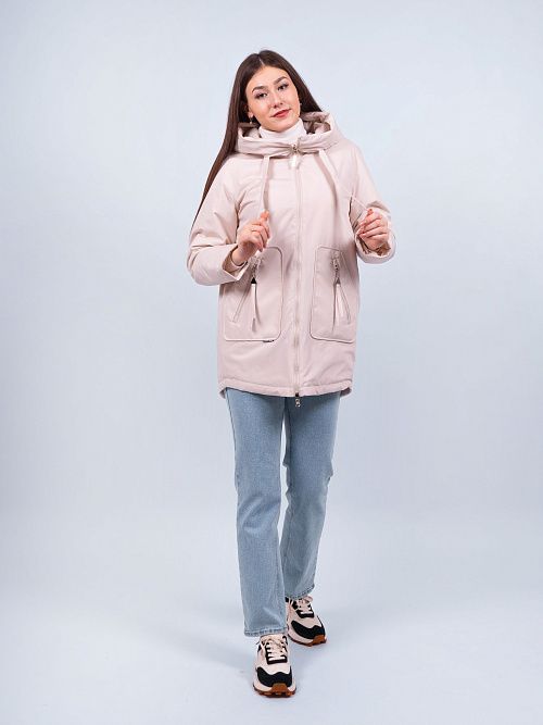 GWC4767I-G625 Куртка удлиненная женская бежевый ICEbear 