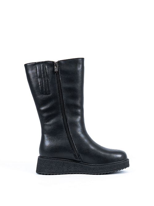 LCW24-BWLM3-024A(L) Сапоги женские черный Covani 