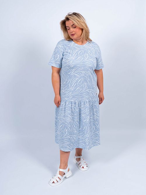 ЕВТ5041/ Платье женское голубой VERY NEAT 
