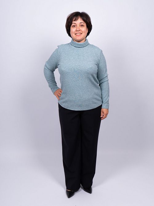 232-21214-52/53 Водолазка женская зеленый LADY SHARM 