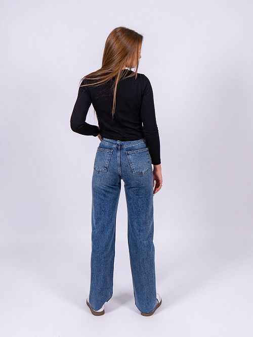 9560 Джинсы женские синий GIRL 