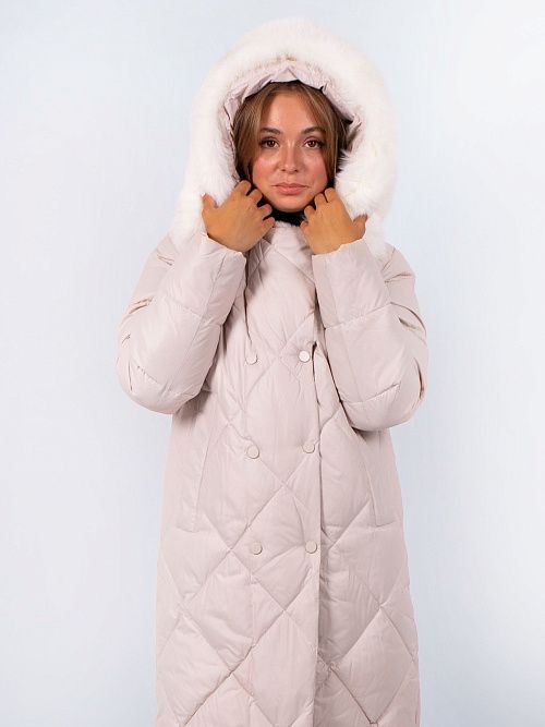 GWD3925I-G625 Пальто женское бежевый ICEbear 