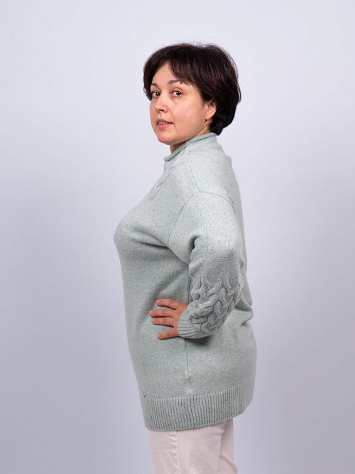 24-w82/47 Джемпер женский зеленый LADY SHARM 