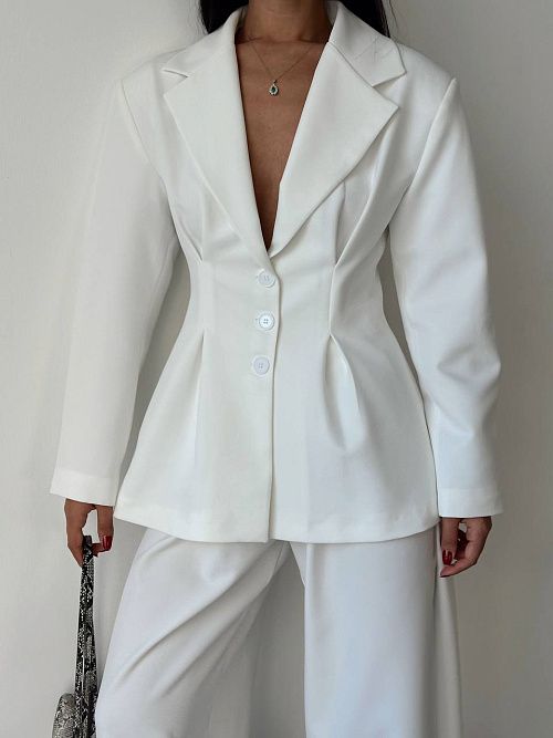 7479 Пиджак женский белый GIRL 
