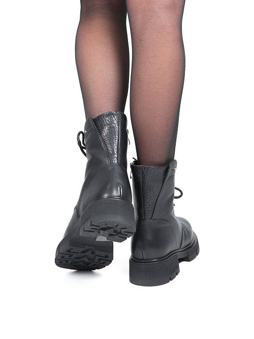 JA289-M437-P1213M Ботинки женские натуральная кожа черный 365 