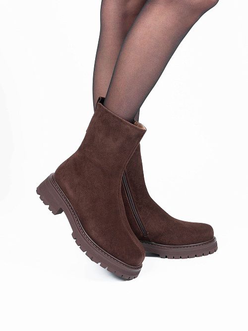 AS738-L5328-ZX170ZM Ботинки женские натуральная кожа коричневый 365 